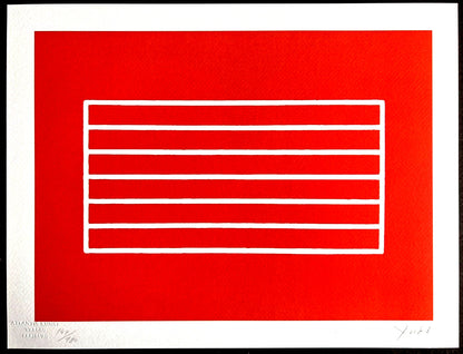 Donald Judd Lithograph Coa Signed Op Numbered Stamped 180 Exe
