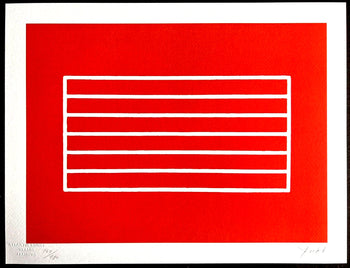 Donald Judd Lithograph Coa Signed Op Numbered Stamped 180 Exe