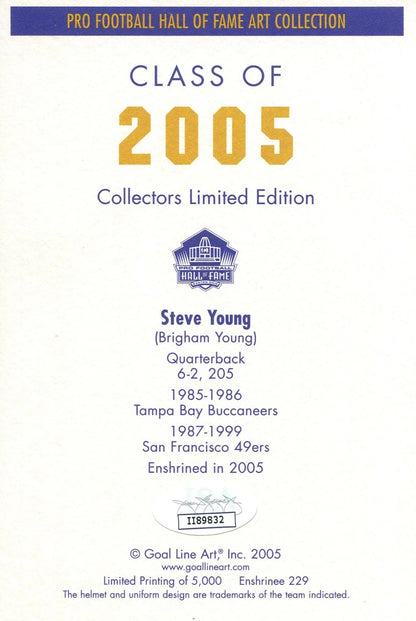 Steve Young 1St Day Cover Envelope (Jsa)