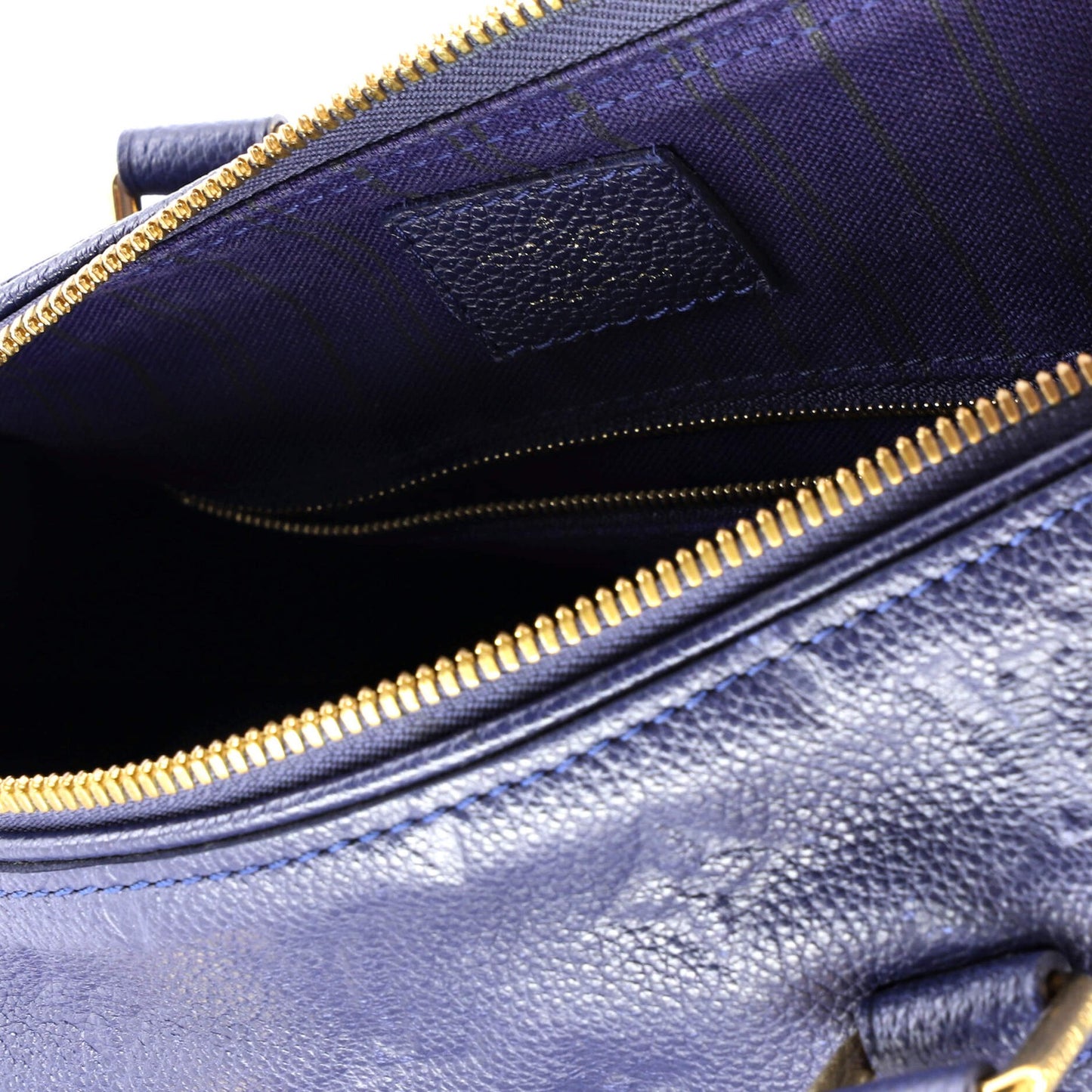 Louis Vuitton Speedy Bandouliere Bag Monogram Empreinte Leather 25