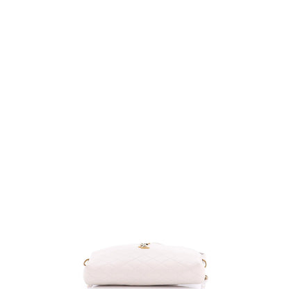 Saint Laurent Gaby Zipped Pouch Crossbody Quilted Leather