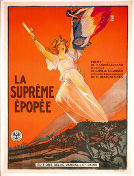 1919 La Supreme Epopee French Film Poster Ren Pichon Original Lithograph