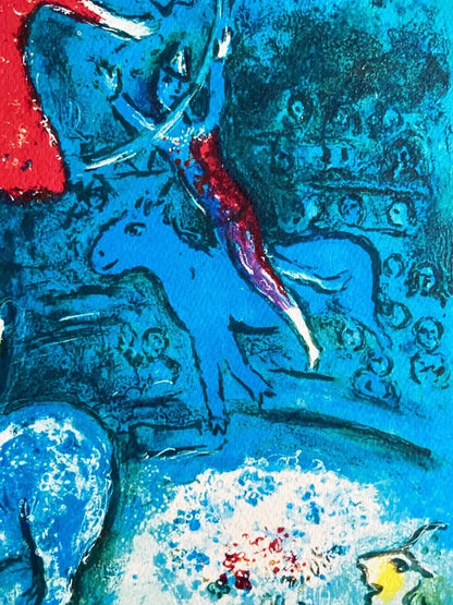 Marc Chagall Lithograph Mourlot 1967 Coa Original Signed Op Published