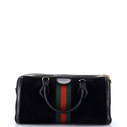 Gucci Ophidia Boston Bag Suede Medium