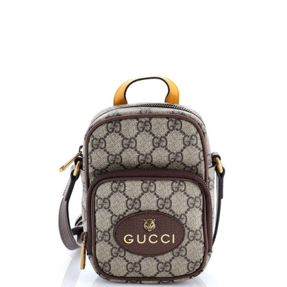 Mini Gucci Neo Vintage Top Handle Crossbody Bag GG Coated Canvas