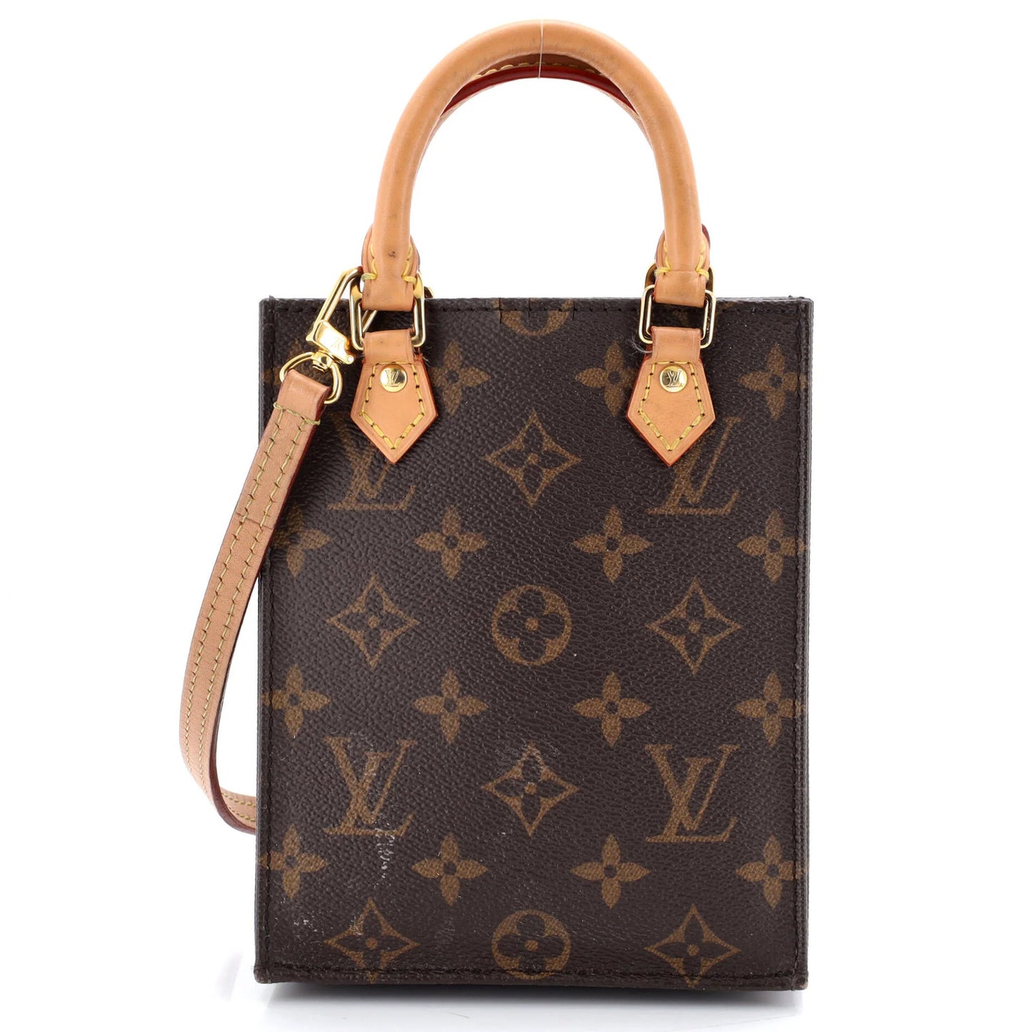 Louis Vuitton Petit Sac Plat Bag Monogram Canvas