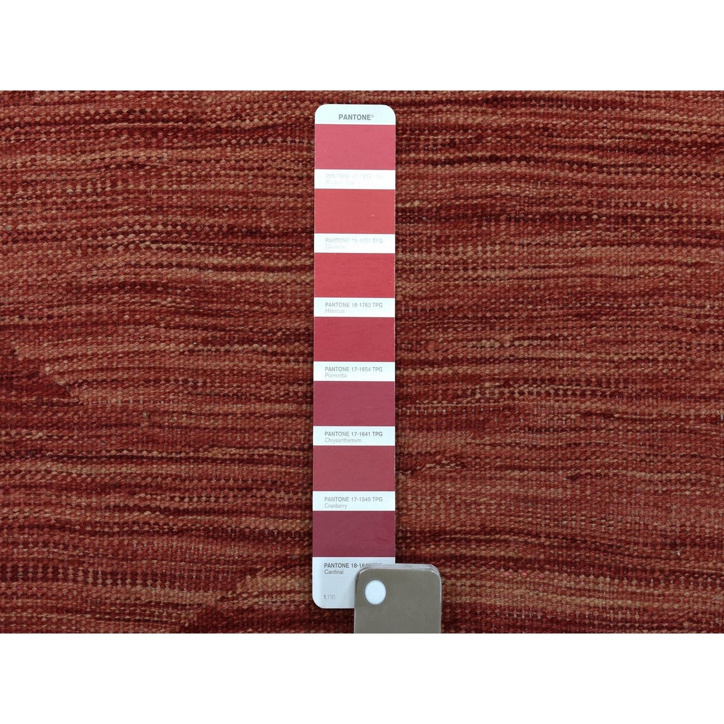 5'1"X6'7" Sunset Shades Reversible Kilim Pure Wool Handwoven Oriental Rug