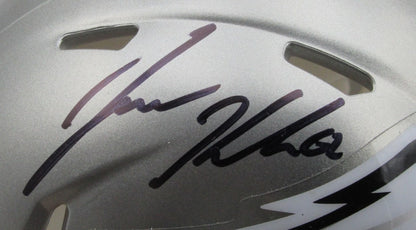 190107 Jason Kelce Autographed Eagles Flash Mini Helmet Witness PSA/ DNA