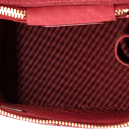 Chanel Classic Top Handle Vanity Case With Chain Quilted Lambskin Mini