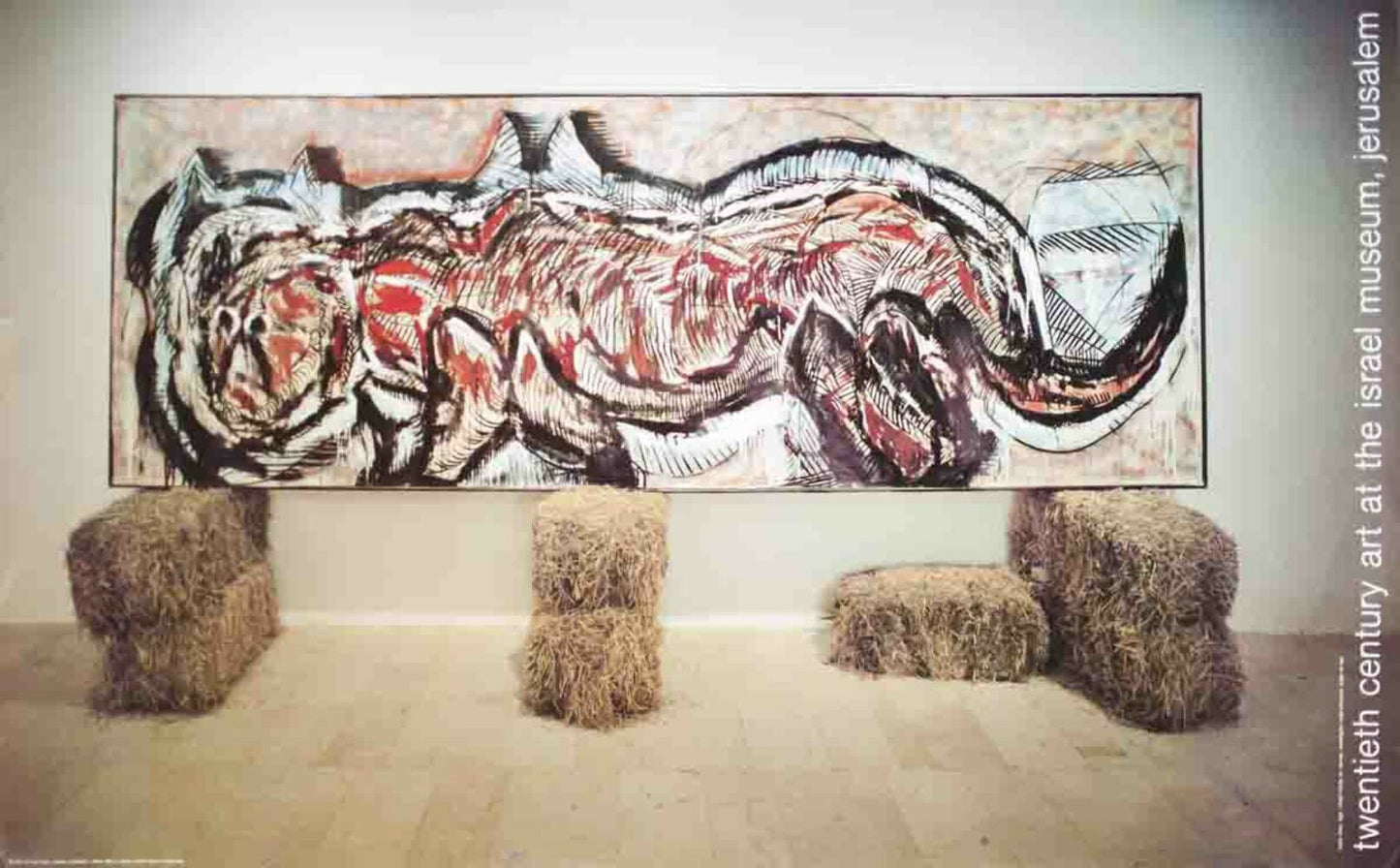 Mario Merz Tiger " Poster Contemporary Multicolor Red Purple