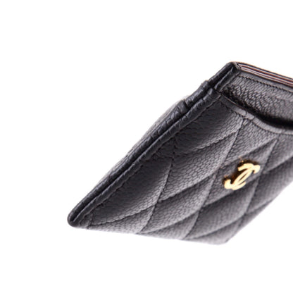 Chanel Classic Card Holder Quilted Caviar