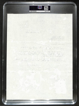 Woody Hayes Signed/Auto 9X11 1979 Tls Letter Ohio State Univ Psa/Dna 198791