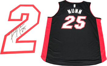 Kendrick Nunn Autographed Miami Heat Black Jersey (Jsa)
