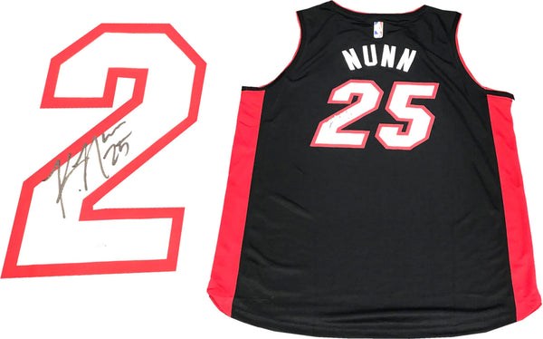 Kendrick Nunn Autographed Miami Heat Black Jersey (Jsa)
