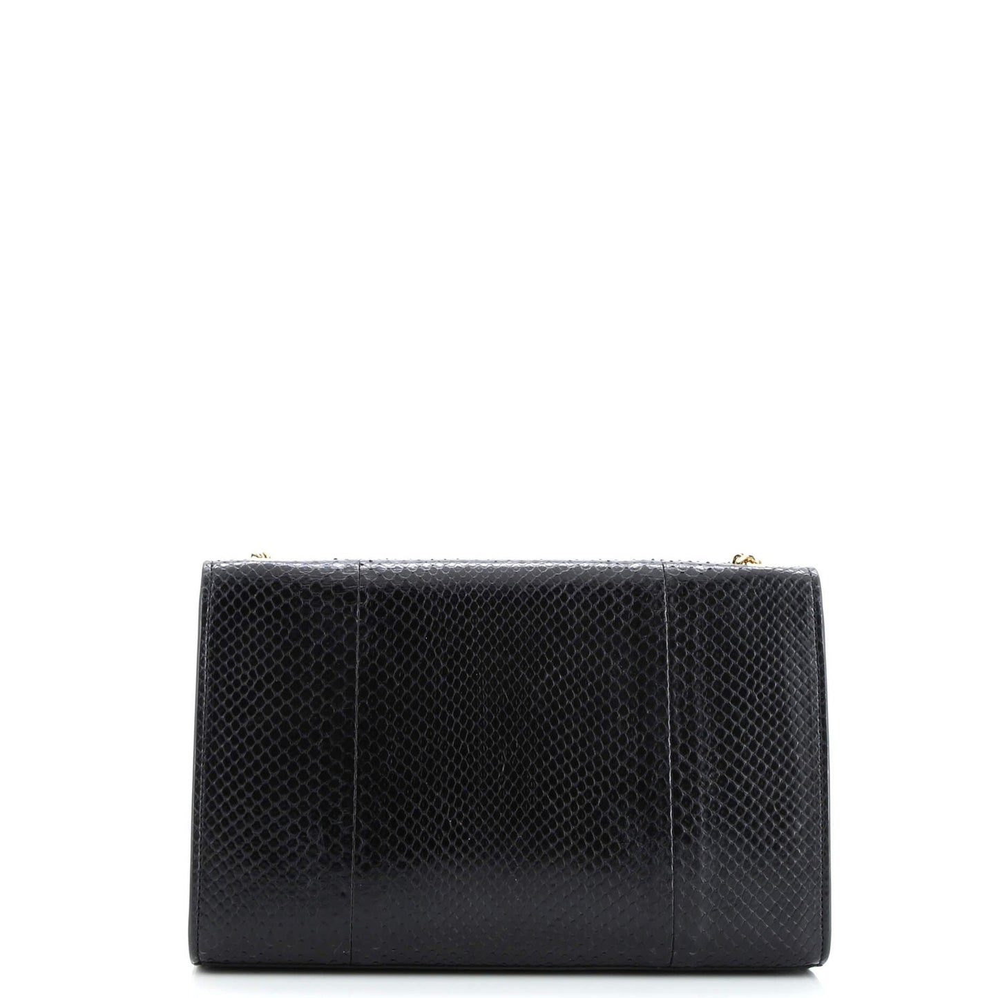 Saint Laurent Classic Monogram Tassel Crossbody Bag Python Medium