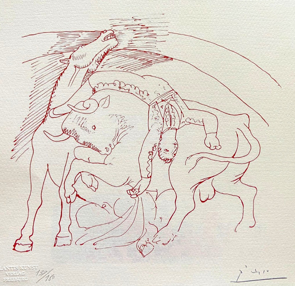 Pablo Picasso Lithograph Coa Signed Numbered In Pencil 180 Ex