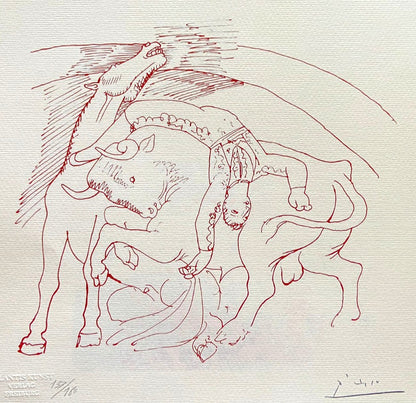 Pablo Picasso Lithograph Coa Signed Numbered In Pencil 180 Ex