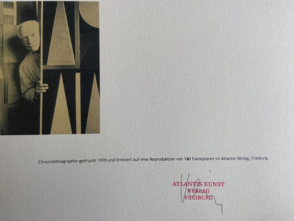 Auguste Herbin Lithograph Hand Numbered Coa (Sonia Delaunay)