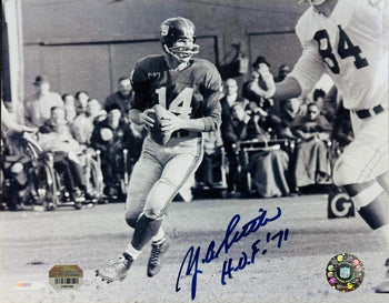 Y A Title Autographed 8X10 Football Photo (Fanatics)