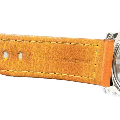 Panerai Luminor Marina Pam00003 White Silver Leather Strap