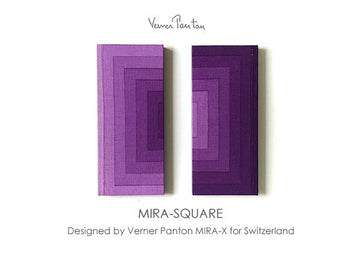 Vintage Verner Panton Mira Square Cotton Purple
