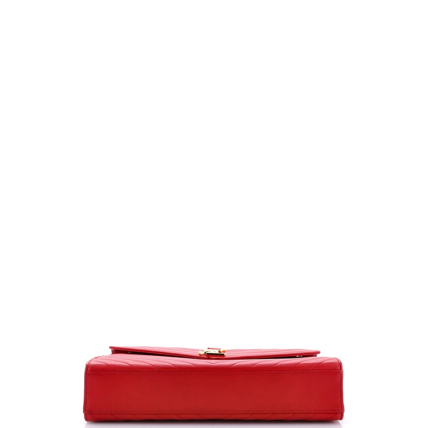 Saint Laurent Classic Monogram Envelope Satchel Matelasse Chevron Leather Large