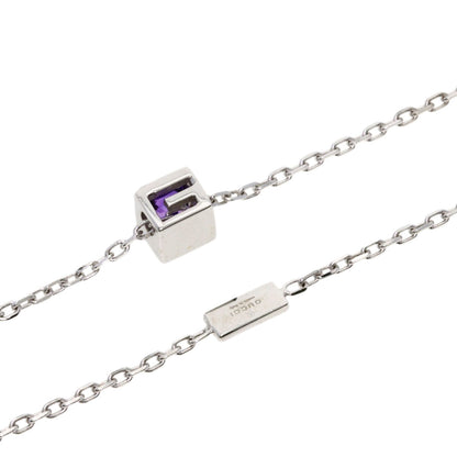 Gucci   Necklace Square G Amethyst K18 White Gold