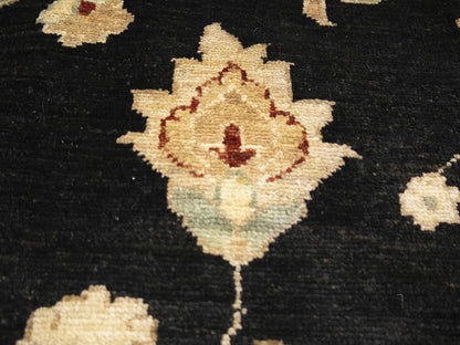 Handmade Floral Peshawar Oriental Rug Large Muted