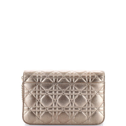 Christian Dior Miss Dior Promenade Pouch Cannage Quilt Lambskin Large