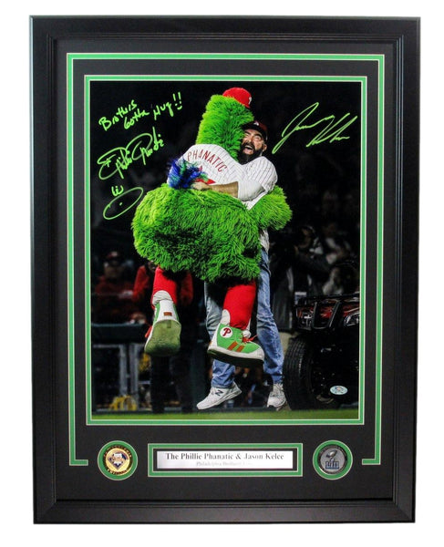 Jason Kelce/Phillies Phanatic Dual-Signed/Insc