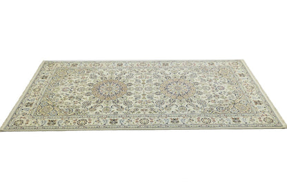 Rare Size Floral Classic Indo-Nain Oriental Rug