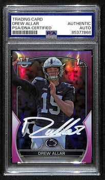 Drew Allar Penn State Signed 2022 Bowman U Pink