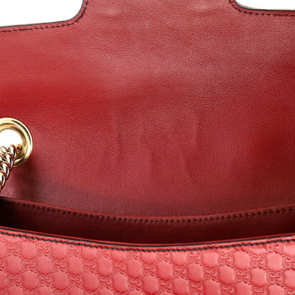 Gucci Emily Chain Flap Bag Microguccissima Leather Medium