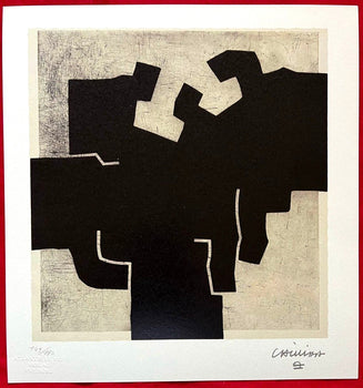 Eduardo Chillida Lithograph Coa Signed Numbered By Hand 180 Ex
