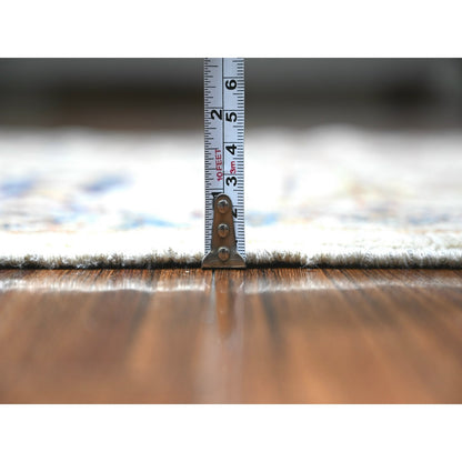 3'1"X4'8" Gray Aryana Natural Dyes Pure Wool Hand Knotted Oriental Rug