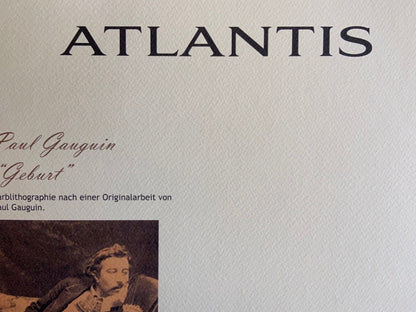 Paul Gauguin Lithograph Coa Signed Numbered By Hand 180