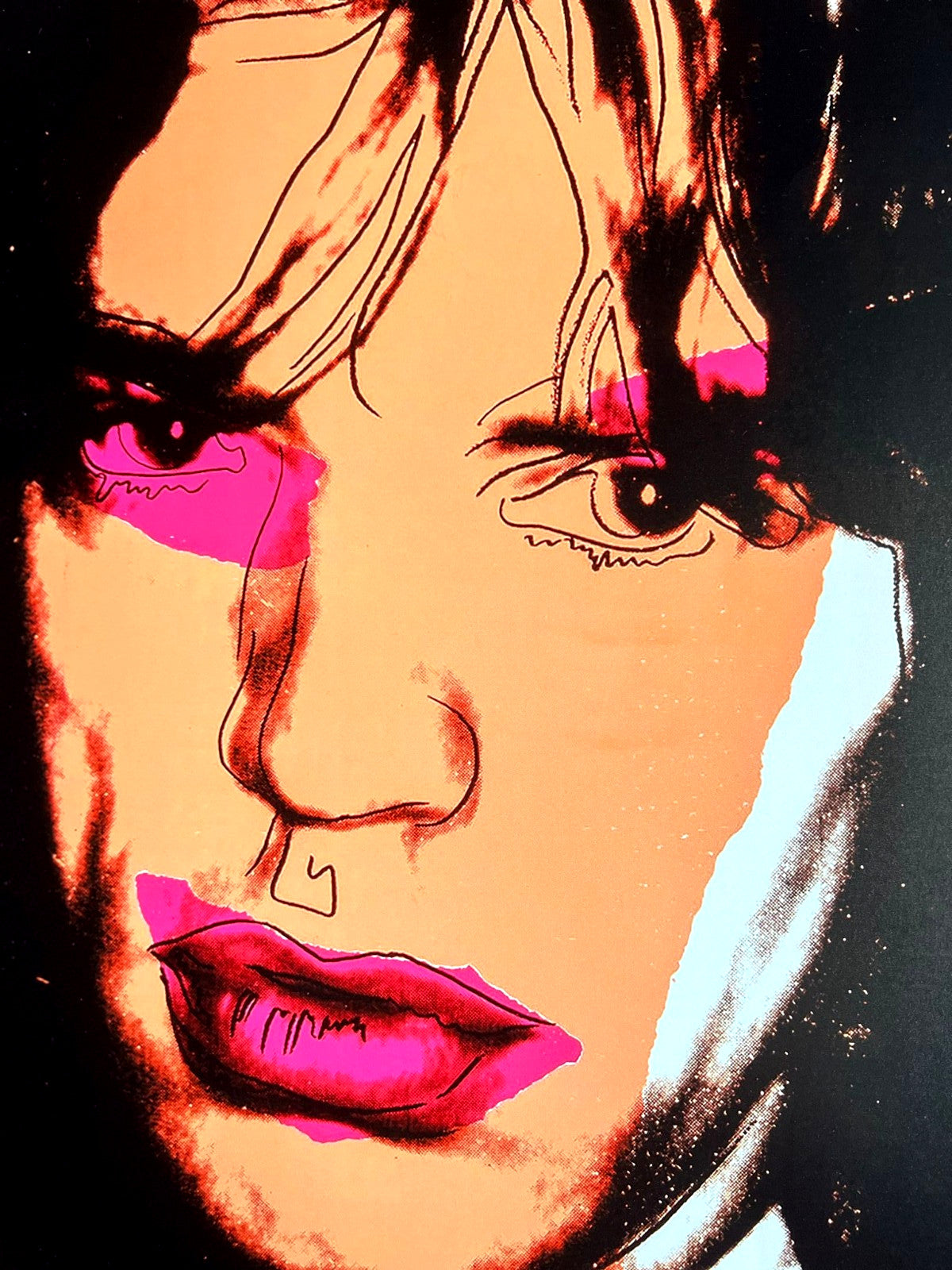 Andy Warhol "Mick Jagger" Hand Signed Coa Certificate Foundation