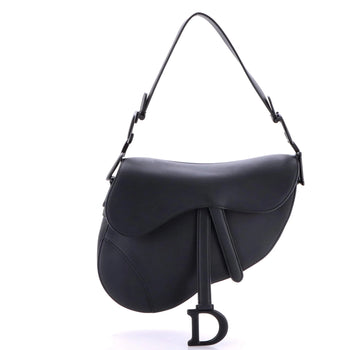 Christian Dior Ultra Matte Saddle Handbag Leather Medium
