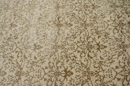 7X10 Ft Hand-Knotted Wool & Silk Oriental Rug 400