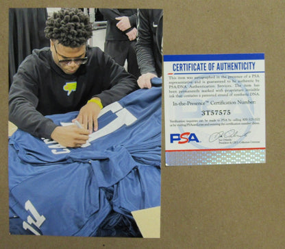 Abdul Carter Signed/Auto Navy Football Jersey