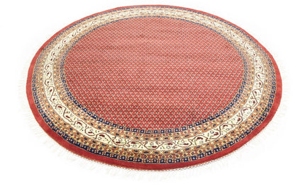Handmade Tribal Indo Botemir Round Oriental Rug