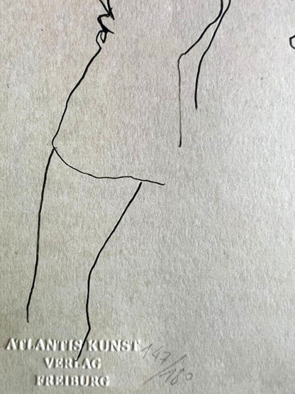 Egon Schiele Lithograph C
