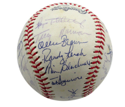 1977 Phillies Team Signed By 25 Onl Baseball