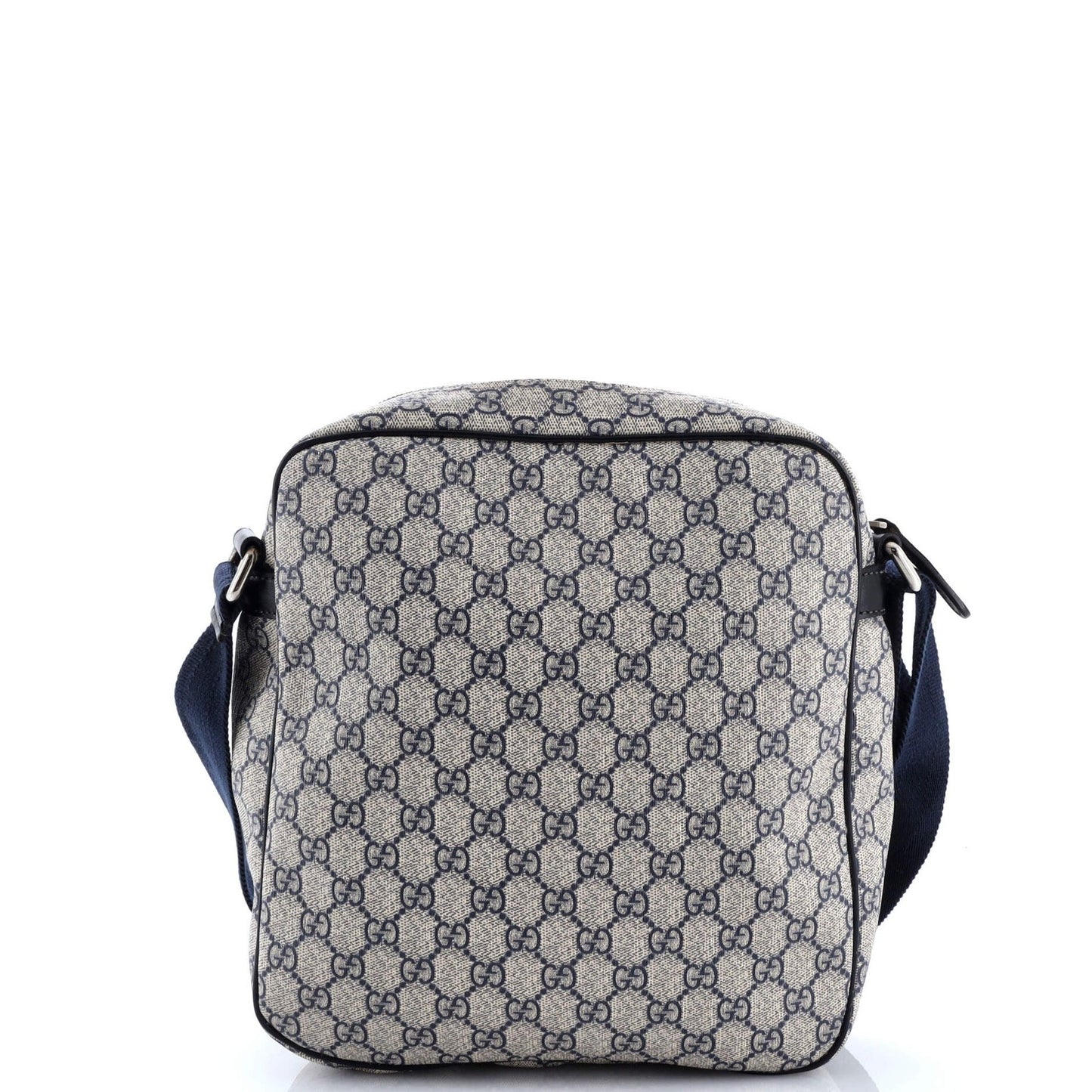 Gucci Front Zip Messenger Gg Coated Canvas Medium
