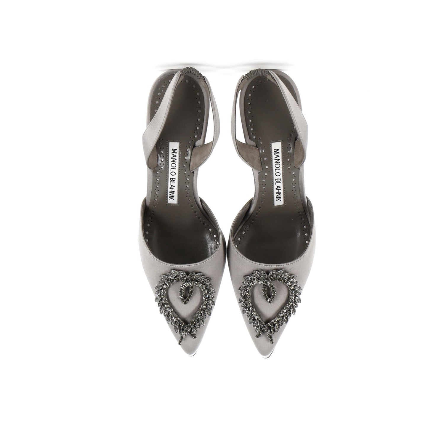 90 Manolo Blahnik Women's Antiphona Slingback Pumps Satin