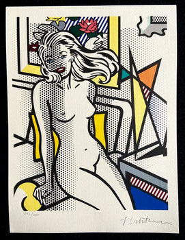 Roy Lichtenstein Lithograph Coa Original Signed