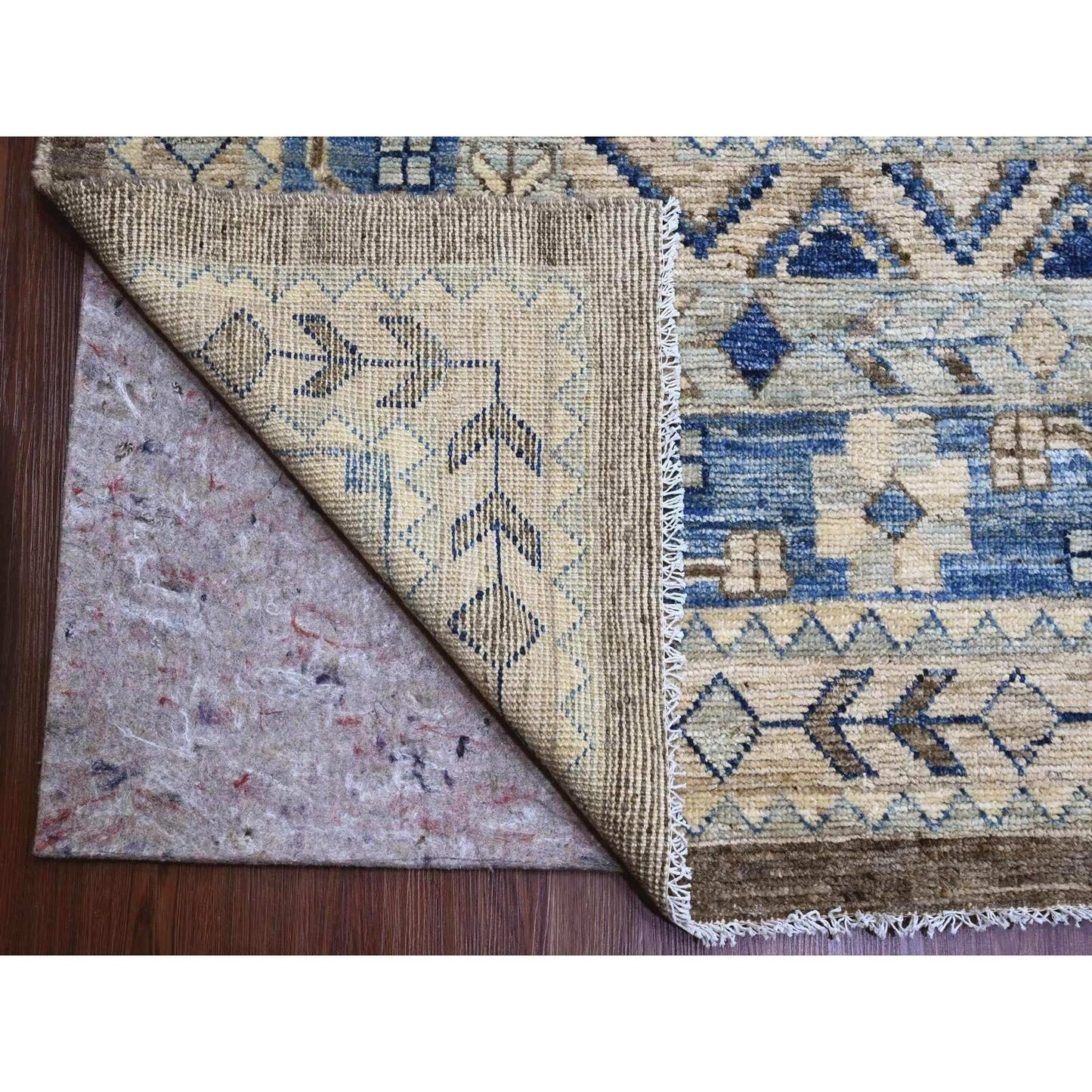 11'8"X15'6" Brown Anatolian Village Inspired Design Wool Hand Knotted Rug