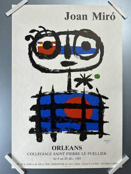 Joan Miro Orleans 1983 Lithograph Poster, Used Condition