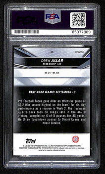 Drew Allar Penn State Signed 2022 Bowman U Best
