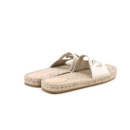 Gucci Women'S Interlocking G Espadrille Slide Platform Sandals Leather
